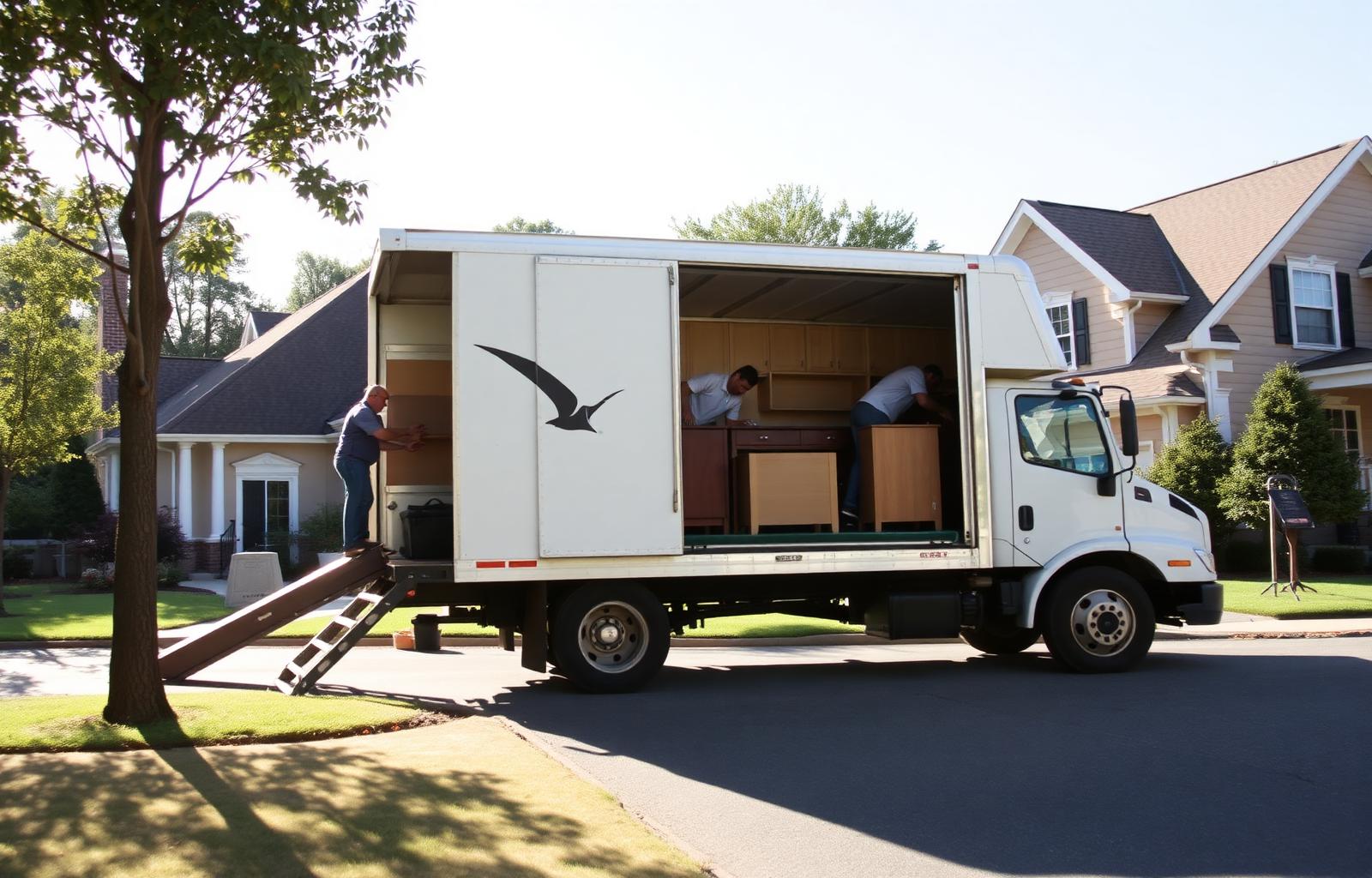 WildlifeZo Trucking moving team loading a truck in Raleigh